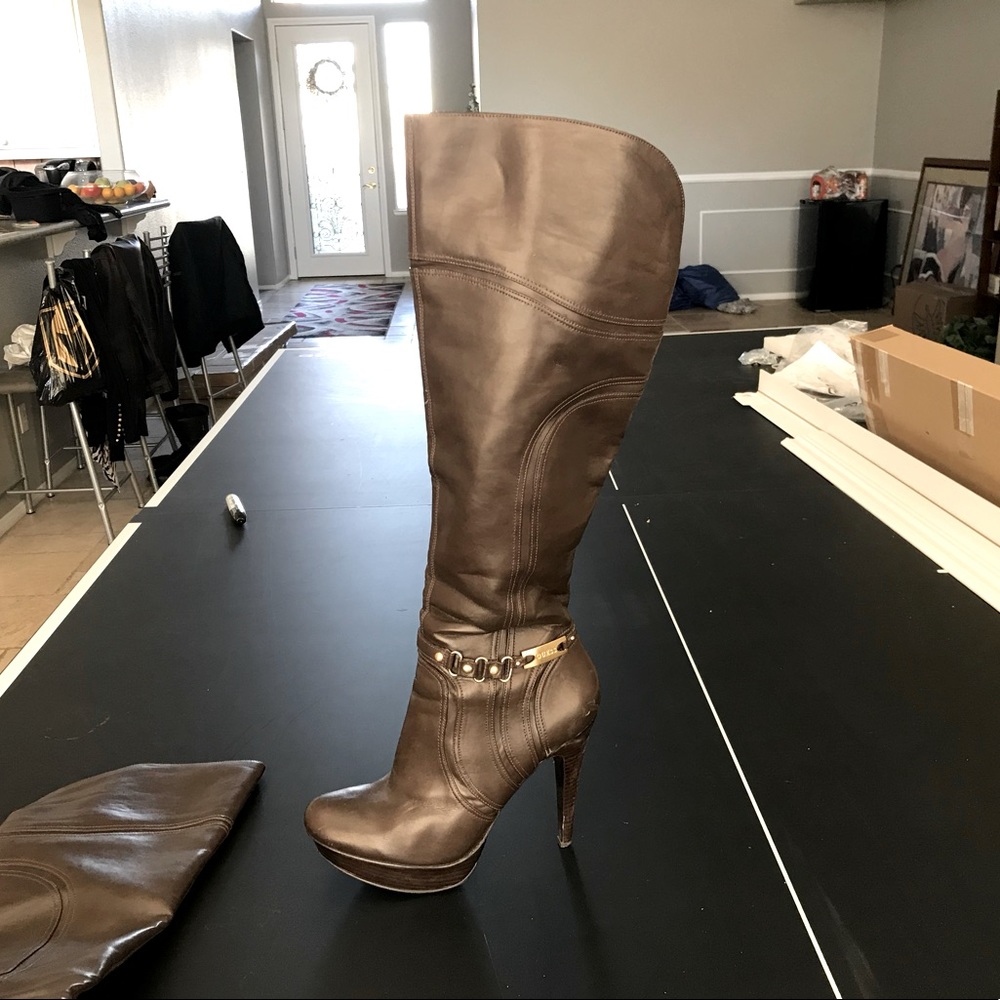Guess Brown over knee boots